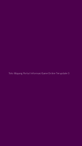 Tampilan Antarmuka Aplikasi Toto Wayang Portal Informasi Game Online Terupdate - 3