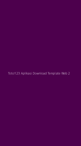 Tampilan Antarmuka Aplikasi Toto123 Aplikasi Download Template Web - 2