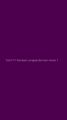 Tampilan Antarmuka Aplikasi Toto171 Panduan Lengkap Bermain Aman - 1