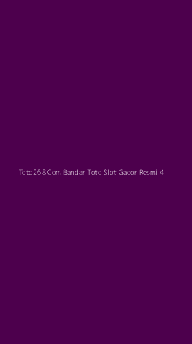 Tampilan Antarmuka Aplikasi Toto268 Com Bandar Toto Slot Gacor Resmi - 4