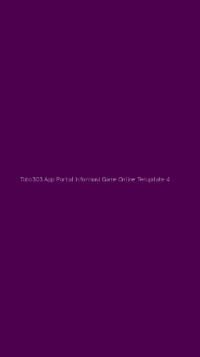 Tampilan Antarmuka Aplikasi Toto303 App Portal Informasi Game Online Terupdate - 4