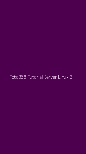 Tampilan Antarmuka Aplikasi Toto368 Tutorial Server Linux - 3