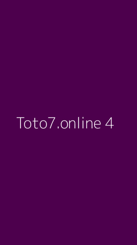 Tampilan Antarmuka Aplikasi Toto7.online - 4