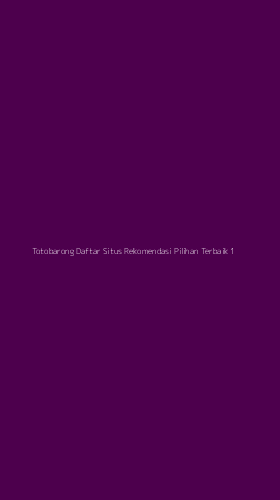 Tampilan Antarmuka Aplikasi Totobarong Daftar Situs Rekomendasi Pilihan Terbaik - 1