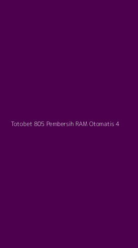 Tampilan Antarmuka Aplikasi Totobet 805 Pembersih Ram Otomatis - 4