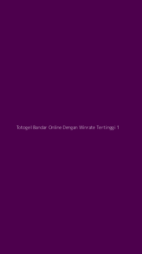 Tampilan Antarmuka Aplikasi Totogel Bandar Online Dengan Winrate Tertinggi - 1