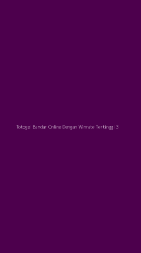 Tampilan Antarmuka Aplikasi Totogel Bandar Online Dengan Winrate Tertinggi - 3