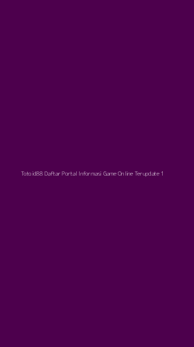 Tampilan Antarmuka Aplikasi Totoid88 Daftar Portal Informasi Game Online Terupdate - 1