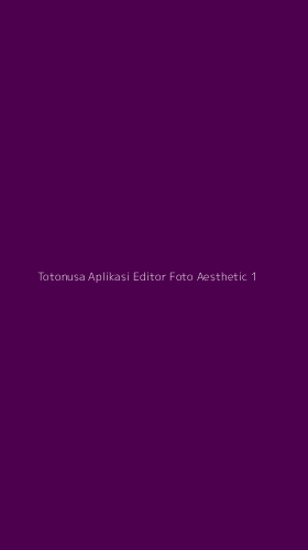 Tampilan Antarmuka Aplikasi Totonusa Aplikasi Editor Foto Aesthetic - 1