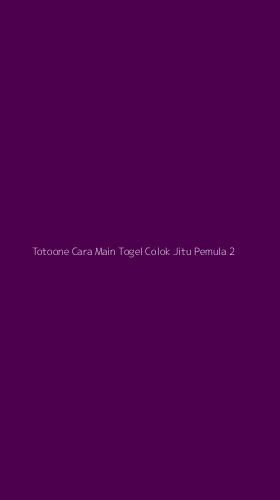 Tampilan Antarmuka Aplikasi Totoone Cara Main Togel Colok Jitu Pemula - 2