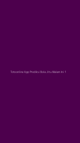 Tampilan Antarmuka Aplikasi Totoonline App Prediksi Bola Jitu Malam Ini - 1