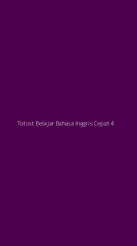 Tampilan Antarmuka Aplikasi Totost Belajar Bahasa Inggris Cepat - 4