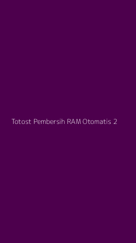 Tampilan Antarmuka Aplikasi Totost Pembersih Ram Otomatis - 2