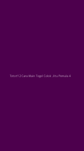 Tampilan Antarmuka Aplikasi Totot12 Cara Main Togel Colok Jitu Pemula - 4