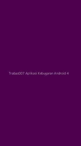 Tampilan Antarmuka Aplikasi Trabas007 Aplikasi Kebugaran Android - 4