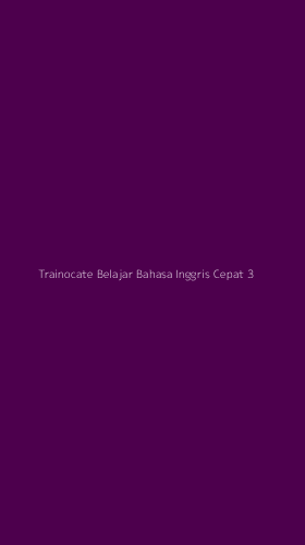 Tampilan Antarmuka Aplikasi Trainocate Belajar Bahasa Inggris Cepat - 3
