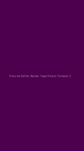 Tampilan Antarmuka Aplikasi Trans 4d Daftar Bandar Togel Diskon Terbesar - 2