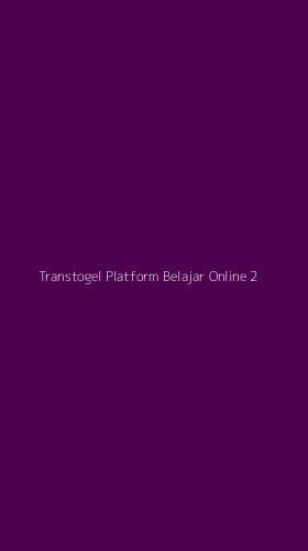 Tampilan Antarmuka Aplikasi Transtogel Platform Belajar Online - 2