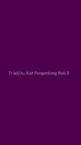 Tampilan Antarmuka Aplikasi Triadjitu Alat Pengembang Web - 3