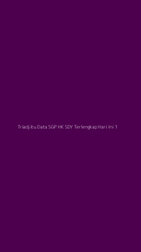 Tampilan Antarmuka Aplikasi Triadjitu Data Sgp Hk Sdy Terlengkap Hari Ini - 1