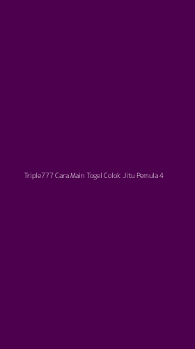 Tampilan Antarmuka Aplikasi Triple777 Cara Main Togel Colok Jitu Pemula - 4