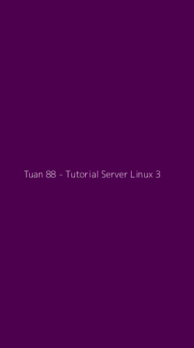 Tampilan Antarmuka Aplikasi Tuan 88 - Tutorial Server Linux - 3