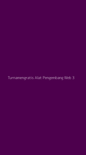 Tampilan Antarmuka Aplikasi Turnamengratis Alat Pengembang Web - 3