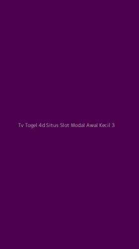 Tampilan Antarmuka Aplikasi Tv Togel 4d Situs Slot Modal Awal Kecil - 3