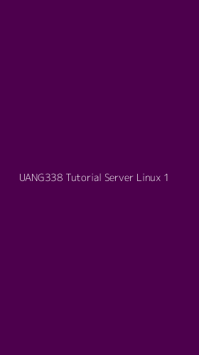 Tampilan Antarmuka Aplikasi Uang338 Tutorial Server Linux - 1