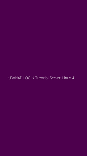 Tampilan Antarmuka Aplikasi Uban4d Login Tutorial Server Linux - 4