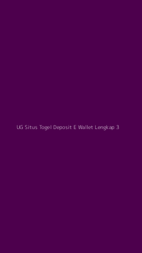Tampilan Antarmuka Aplikasi Ug Situs Togel Deposit E Wallet Lengkap - 3