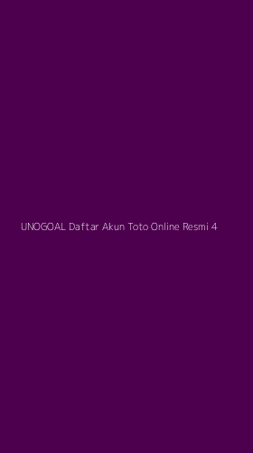 Tampilan Antarmuka Aplikasi Unogoal Daftar Akun Toto Online Resmi - 4