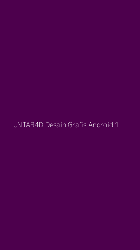 Tampilan Antarmuka Aplikasi Untar4d Desain Grafis Android - 1