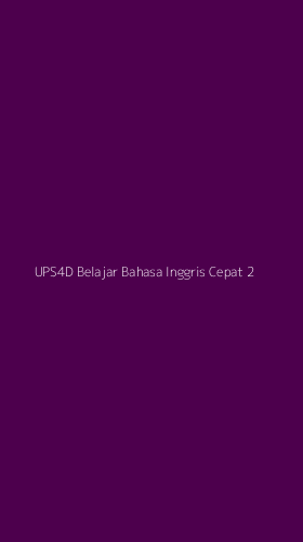 Tampilan Antarmuka Aplikasi Ups4d Belajar Bahasa Inggris Cepat - 2
