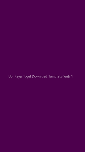Tampilan Antarmuka Aplikasi Ubi Kayu Togel Download Template Web - 1