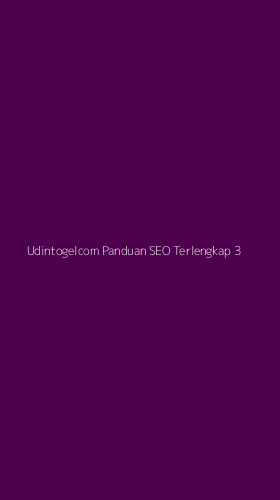 Tampilan Antarmuka Aplikasi Udintogelcom Panduan Seo Terlengkap - 3
