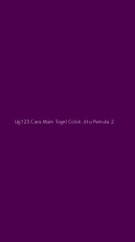 Tampilan Antarmuka Aplikasi Ug123 Cara Main Togel Colok Jitu Pemula - 2