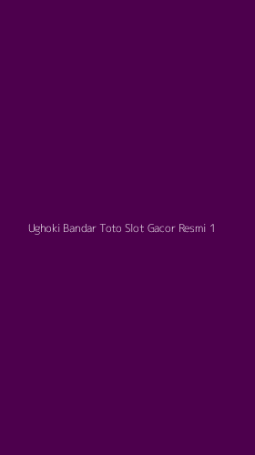 Tampilan Antarmuka Aplikasi Ughoki Bandar Toto Slot Gacor Resmi - 1