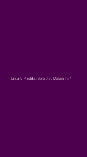 Tampilan Antarmuka Aplikasi Unsur5 Prediksi Bola Jitu Malam Ini - 1
