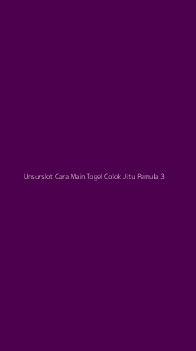 Tampilan Antarmuka Aplikasi Unsurslot Cara Main Togel Colok Jitu Pemula - 3