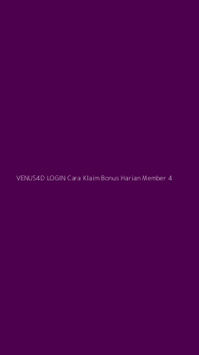 Tampilan Antarmuka Aplikasi Venus4d Login Cara Klaim Bonus Harian Member - 4