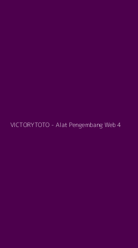 Tampilan Antarmuka Aplikasi VICTORYTOTO - Alat Pengembang Web - 4
