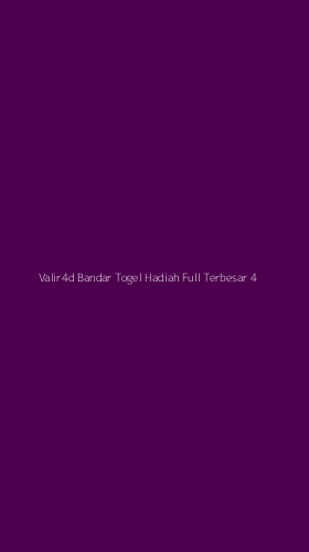Tampilan Antarmuka Aplikasi Valir4d Bandar Togel Hadiah Full Terbesar - 4