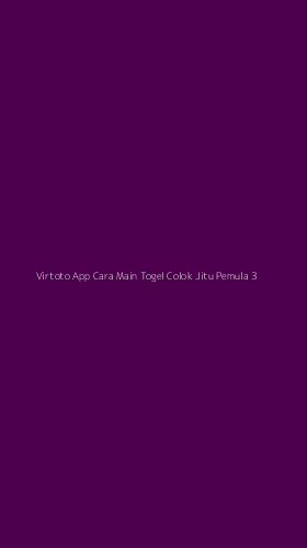 Tampilan Antarmuka Aplikasi Virtoto App Cara Main Togel Colok Jitu Pemula - 3