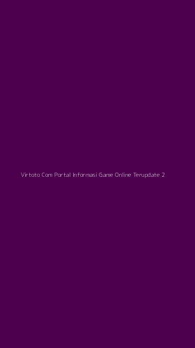 Tampilan Antarmuka Aplikasi Virtoto Com Portal Informasi Game Online Terupdate - 2
