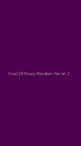 Tampilan Antarmuka Aplikasi Visa228 Resep Masakan Harian - 2