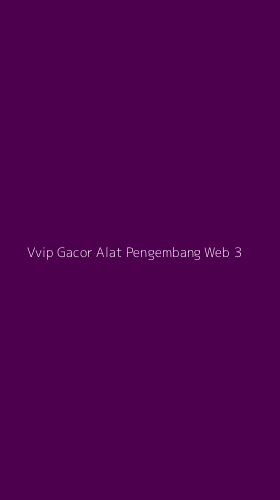 Tampilan Antarmuka Aplikasi Vvip Gacor Alat Pengembang Web - 3