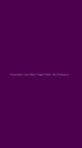 Tampilan Antarmuka Aplikasi Vvipsultan Cara Main Togel Colok Jitu Pemula - 4