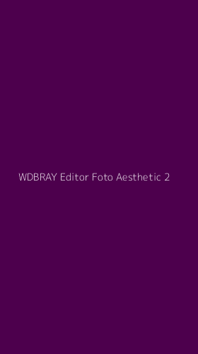 Tampilan Antarmuka Aplikasi Wdbray Editor Foto Aesthetic - 2
