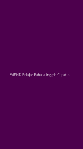 Tampilan Antarmuka Aplikasi Wifi4d Belajar Bahasa Inggris Cepat - 4